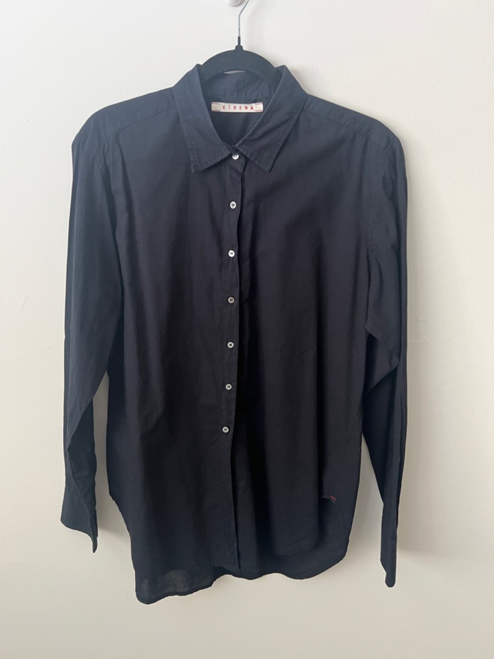 XiRENA Navy Long-Sleeve Button-Up Shirt